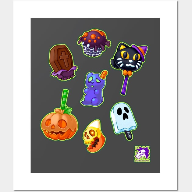 Halloween Candy Wall Art by Darksilvania